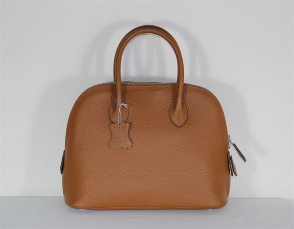 High Quality Replica Hermes Bolide Togo Leather Tote Bag Light Coffee 1923 - Click Image to Close